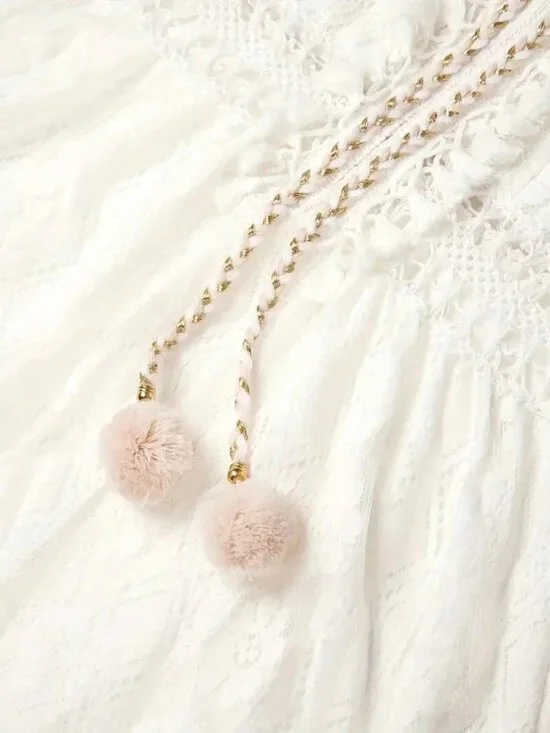 Women's Crochet Lace Maxi Dress Spaghetti Strap V Neck Cami Beach Boho Sundress - Picture 4 of 9